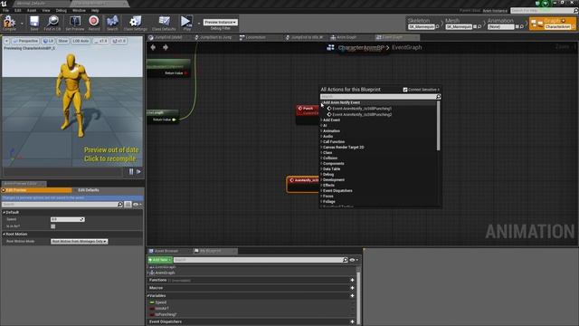 BP 3rd Person Game_ Playing Our Animation Montage _ 19 _ v4.8 Tutorial Series _ Unreal Engine
