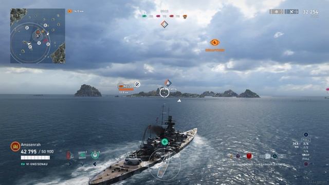 World of Warships_ Legends_Gneisenau (Выживание)_18/09/21
