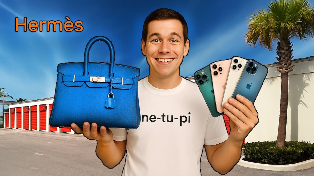 Нашли сумку Hermes, много iPhone. Повезло!