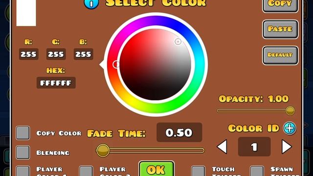 Как сделать так чтобы фон во время игры поменялся, в Geometry Dash