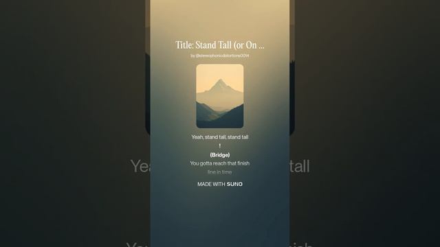 Stand Tall or On Your Feet