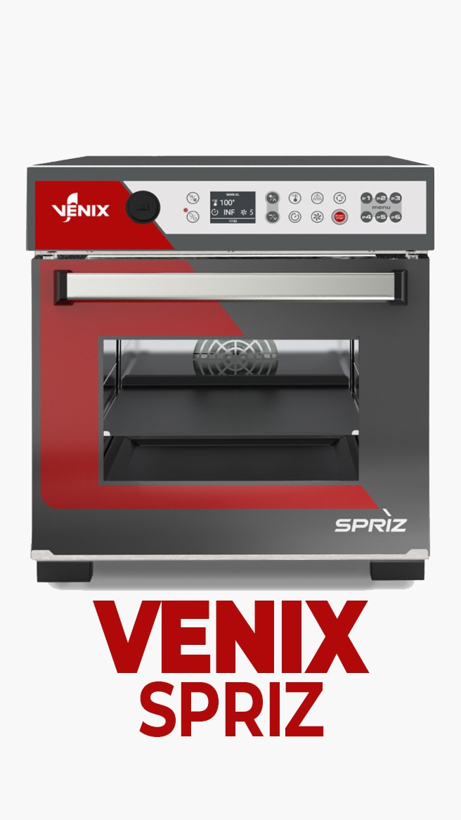 Горячий багет за 3 минуты?  Легко с турбопечью Spriz Venix! #venix