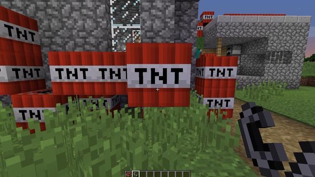 вырвал деревню из TNT