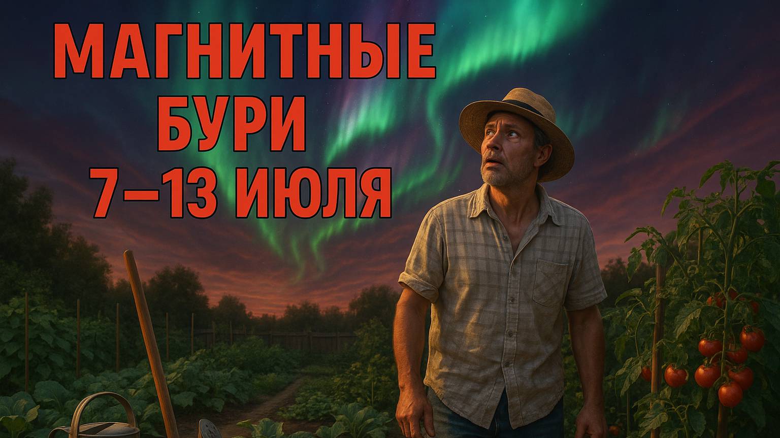 ВНИМАНИЕ! Магнитные бури 7–13 июля 2025 — новая магнитная неделя!