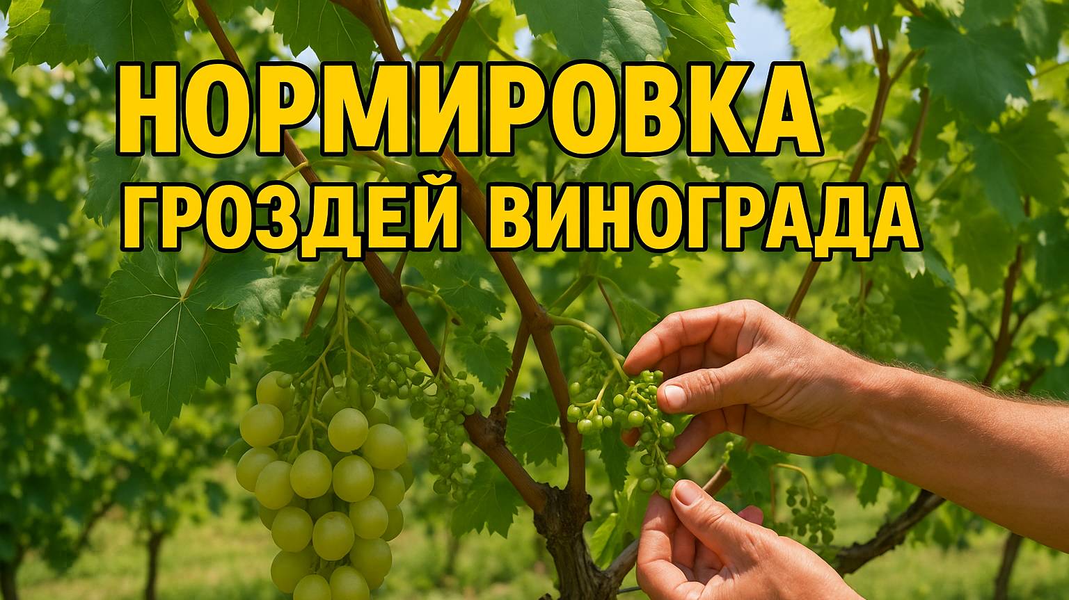 Жаба душит, а виноград просит! Золотое правило нормировки гроздей