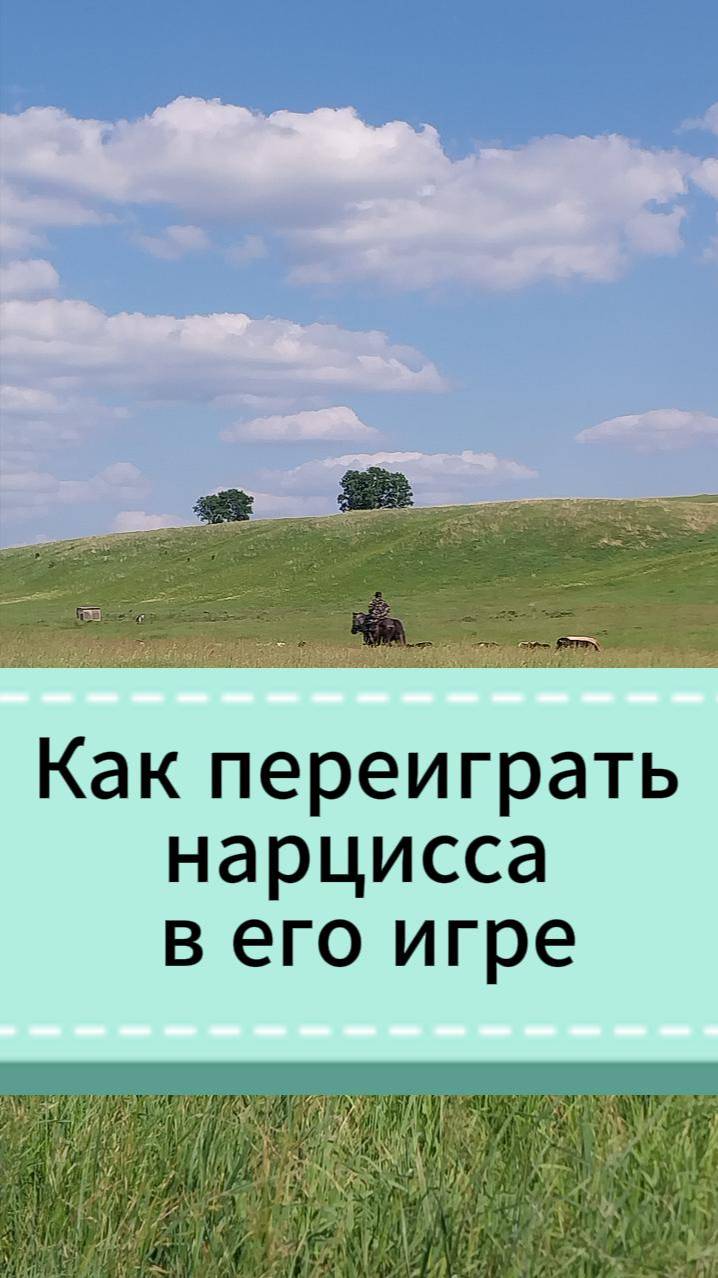 Как переиграть нарцисса в его игре