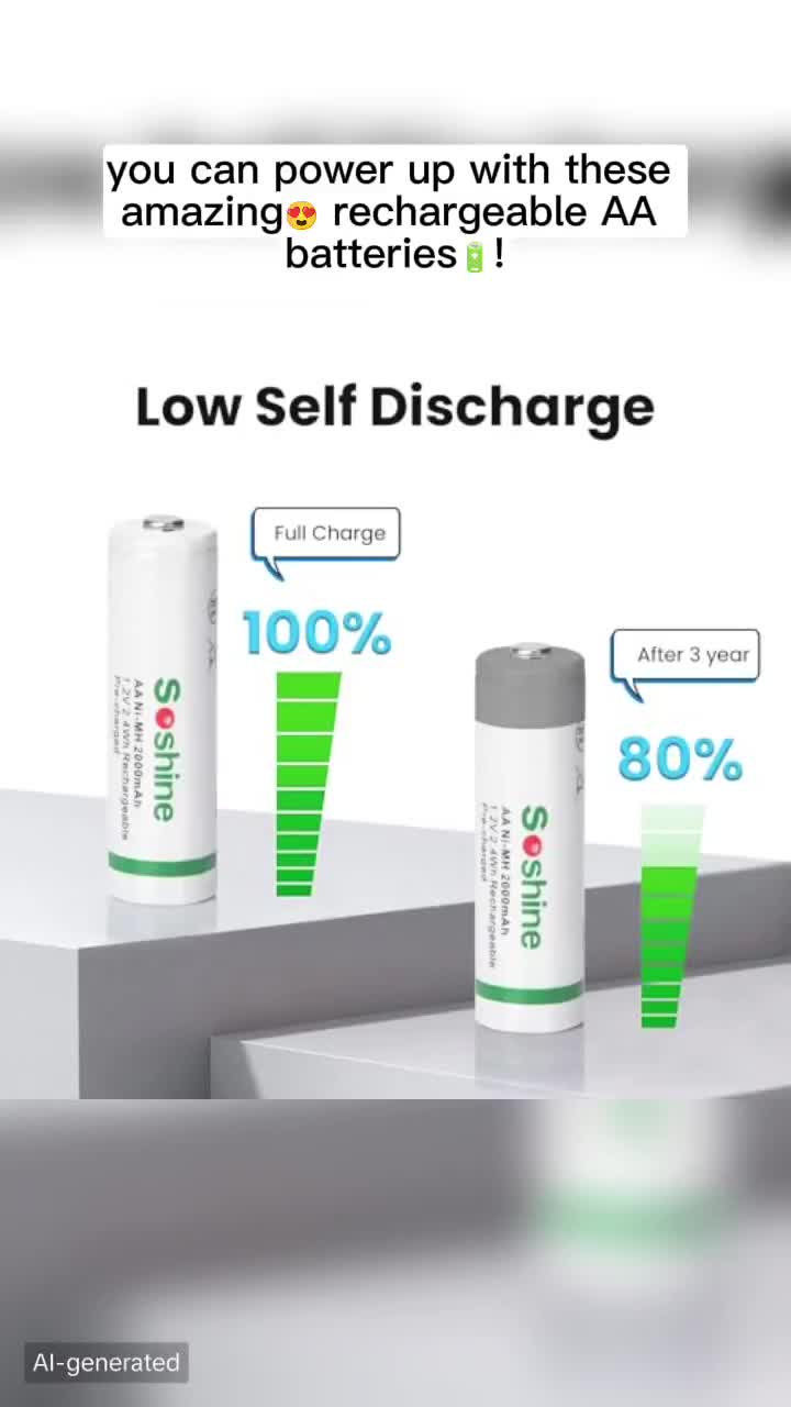 Power your gadgets with high-performance Rechargeable AA Batteries. Designed for long life, fast ...