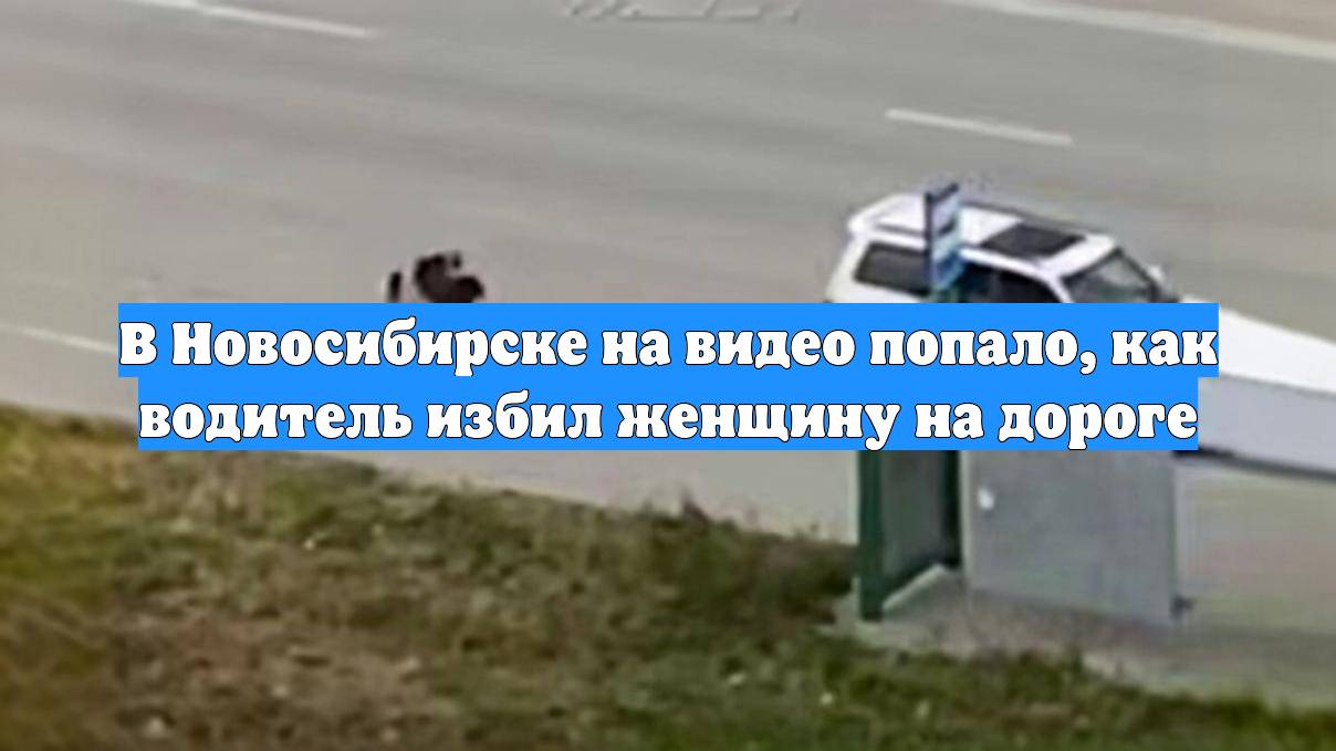 В Новосибирске на видео попало, как водитель избил женщину на дороге