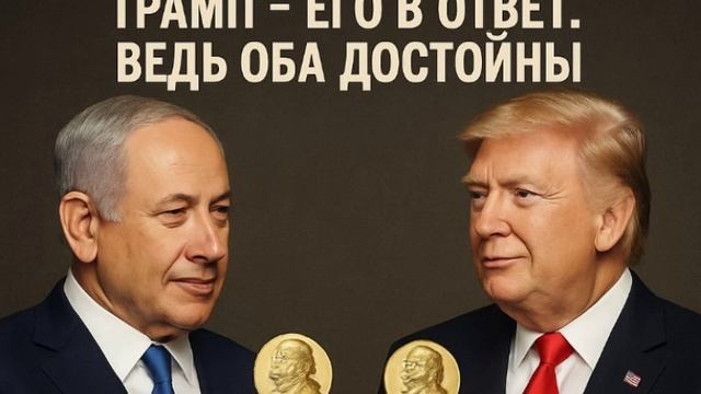 Нетаньяху номинировал Трампа на Нобелевку, а Трамп должен быть джентльменом и номинировать в ответ