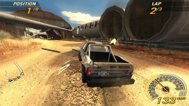 Flatout 2 Race Level 2 2 Sunday Jam Racing Cup 2 карта Desert Scrap Yard 1 попытка