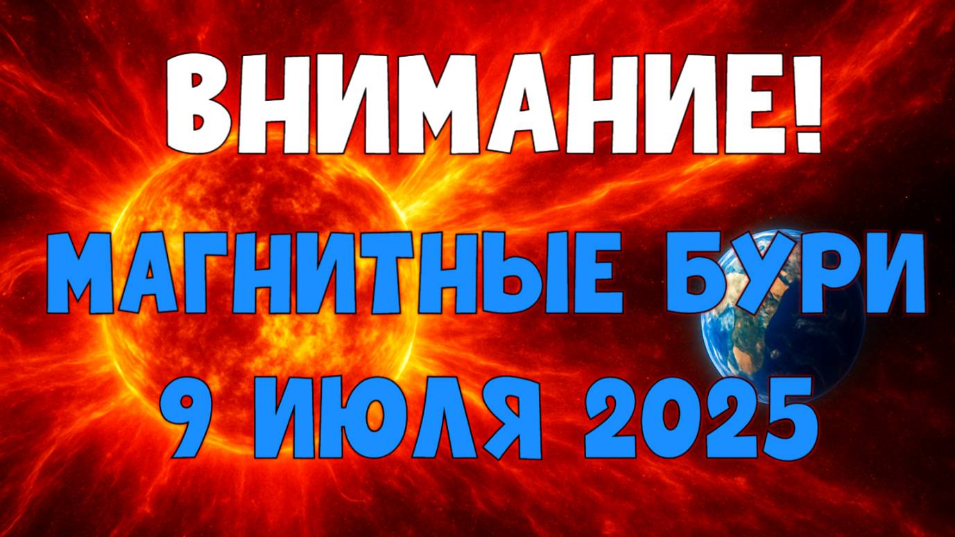 🚨 ВНИМАНИЕ! МАГНИТНЫЕ БУРИ 9 ИЮЛЯ 2025 — Что ждать? Опасный день!