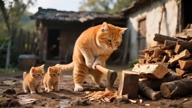 НЕЙРО→РЫЖИК_мама-кошка