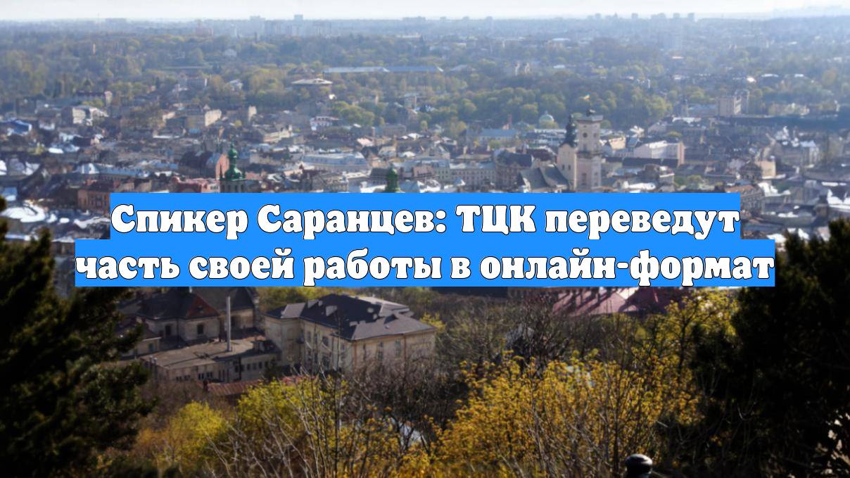 Спикер Саранцев: ТЦК переведут часть своей работы в онлайн-формат