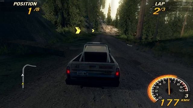 Flatout 2 Race Level 1 2 Rumble Racing Cup 3 карта Pinegrove 2 1 попытка