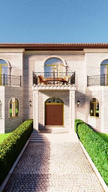 Презентация работы. Дом и окружение в Blender