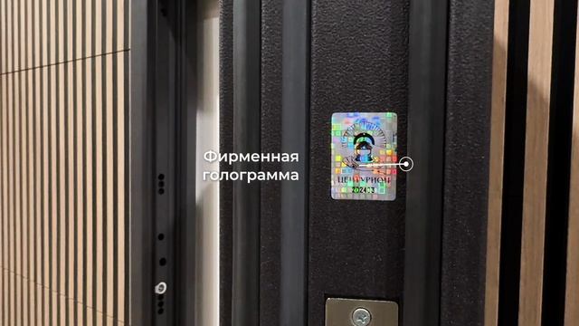 Входная дверь Т-6 (2025) с терморазрывом Графит букле - Миндаль