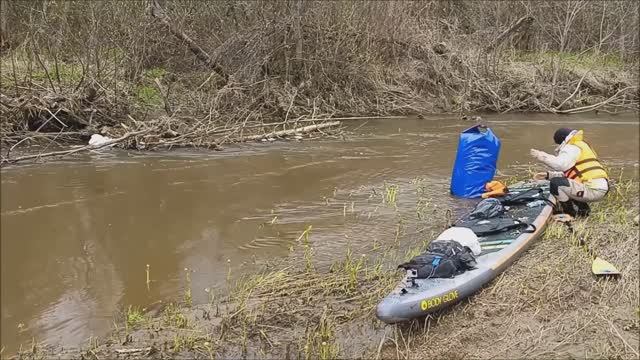 Сплав 8 - 9 мая 2025 на SUP. Речной спецназ. Миссия Большой шишим. Реванш. День 1. Борьба в завалах.