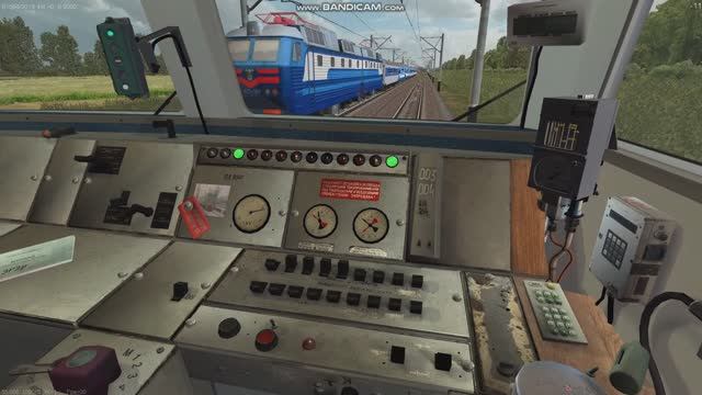 Кусочек поездки в ZDSimulator на ЭР2Р-7013