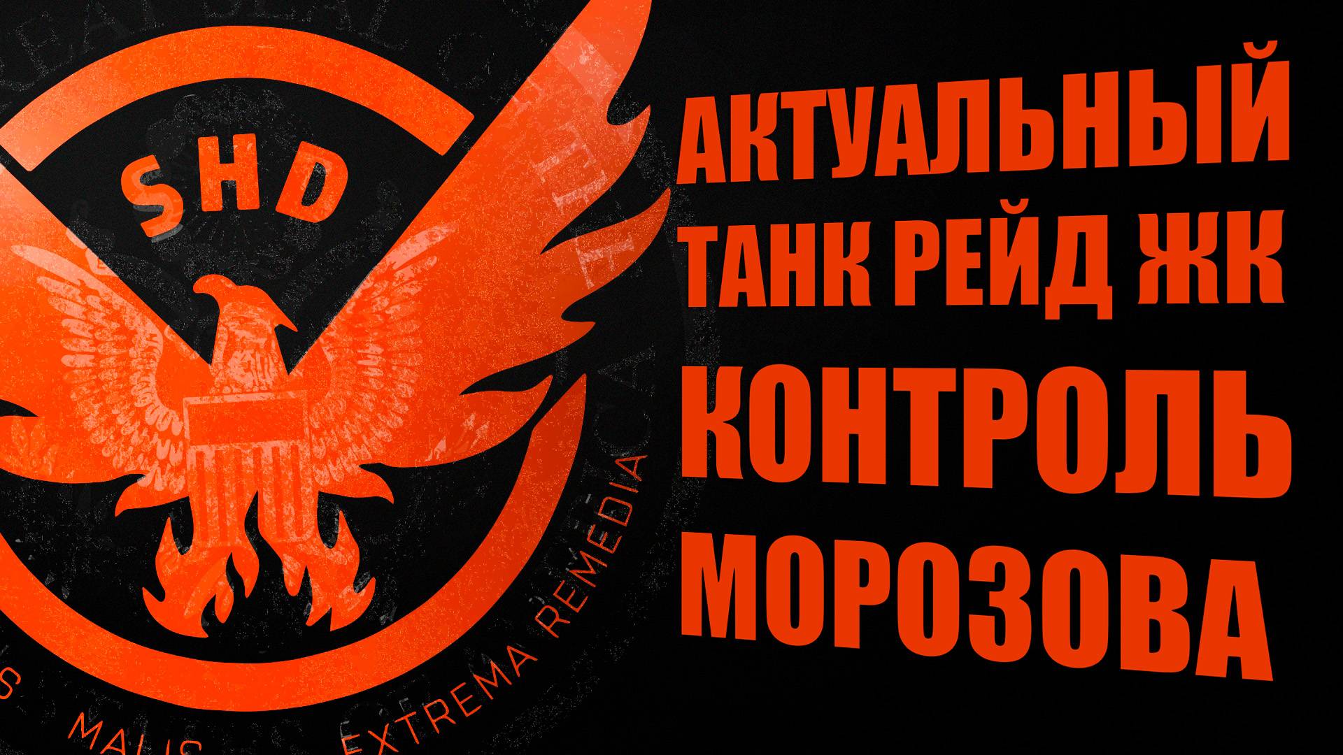 Актуальная сборка Танка рейд ЖК контроль Морозовой The Division 2
