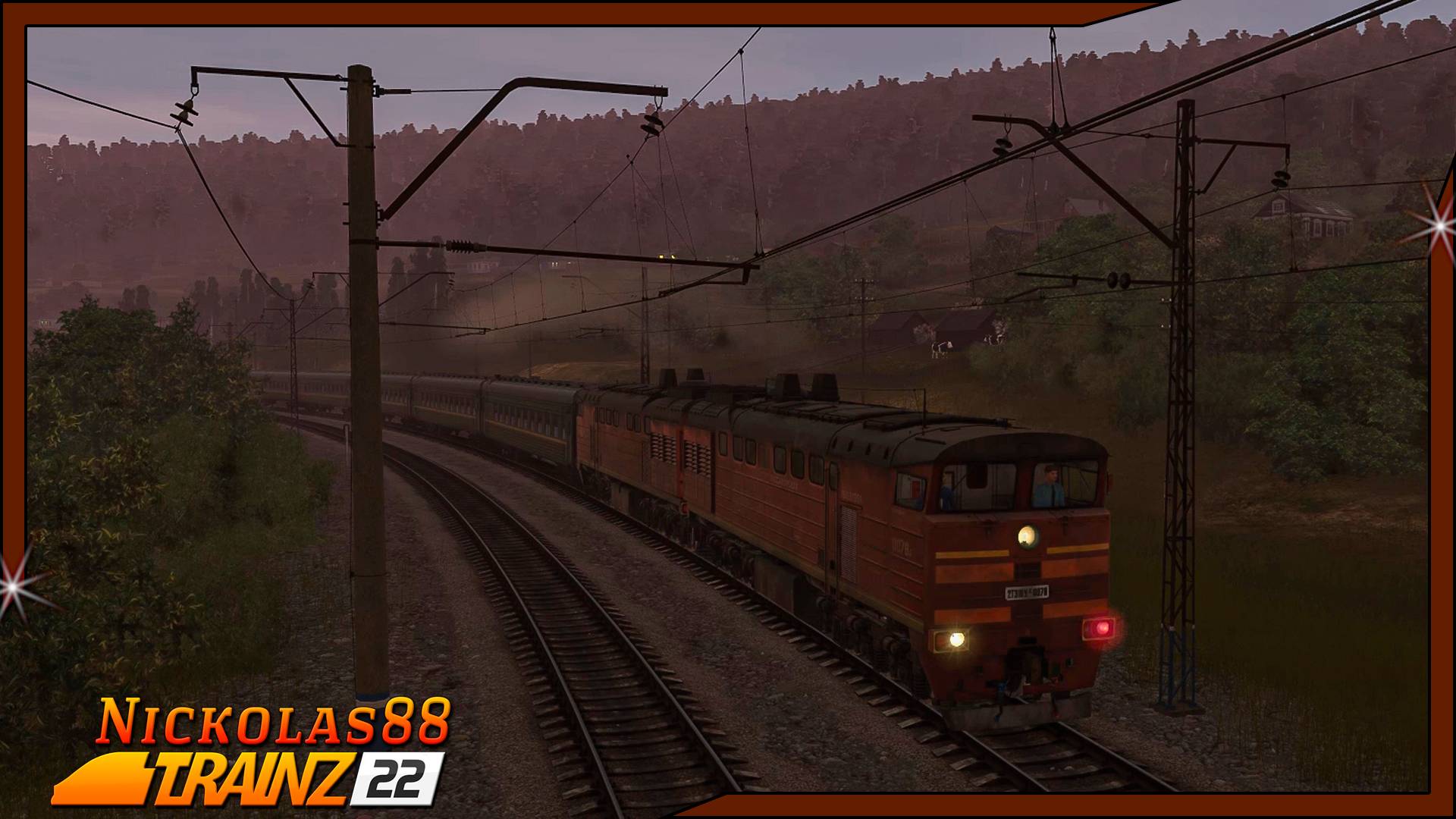 Trainz 22. Утренняя поездка Речная - Бердяуш - Златоуст