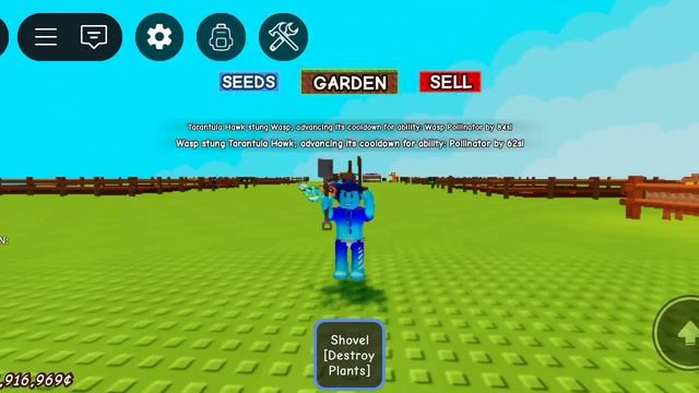 Roblox вырасти сад