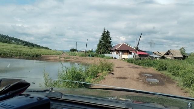 Дорога на о. Цинголь, шарыповский район.