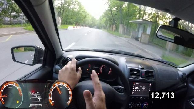 Lada Granta Active Cross - разгон от 0 до 100 На русском