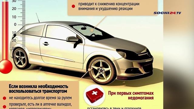 Сочинская жара +30°C: советы ГИБДД для водителей