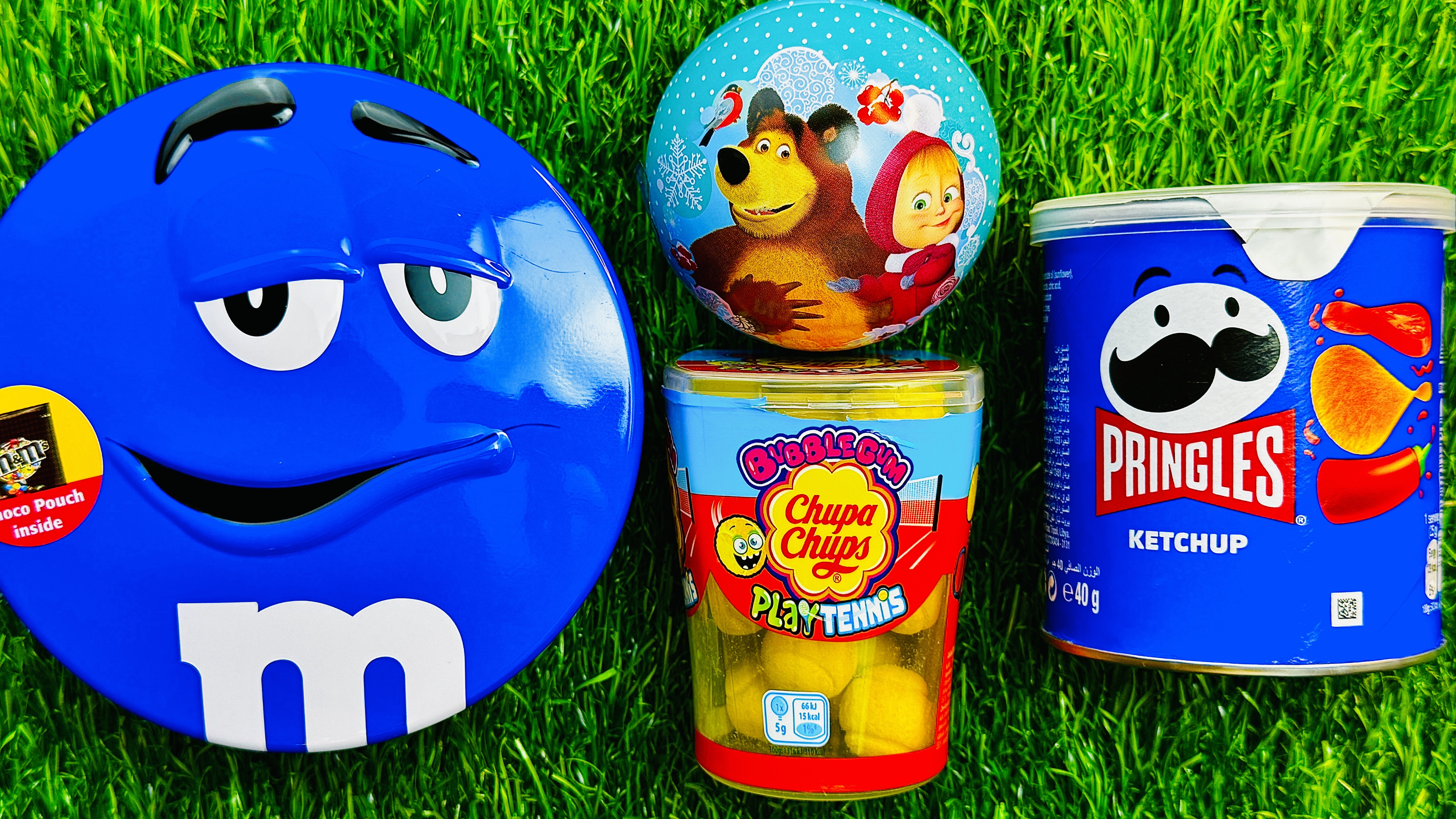 [АСМР] M&M's, Pringles и Chupa Chups в милой распаковке АСМР