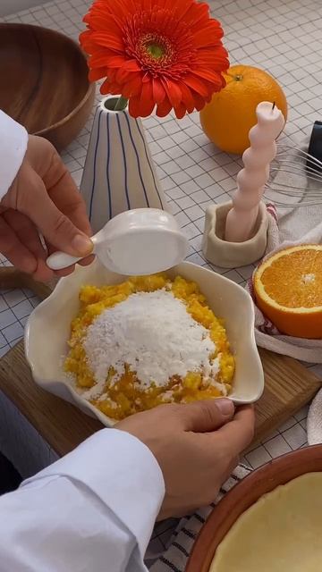 Пирог с апельсиновой начинкой
