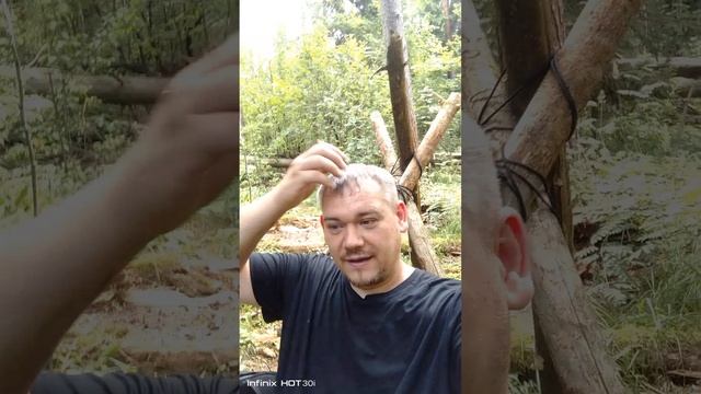 Сходил проверить наш бушкрафт лагерь
