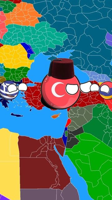 Попытка мести Турции серия 1 (Армения и Греция разделили Турцию) #shorts #countryballs