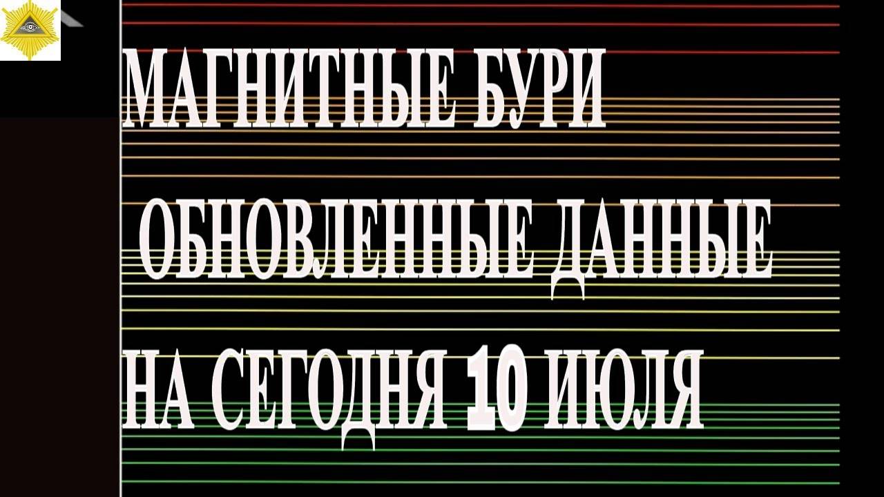 МАГНИТНЫЕ БУРИ. ОБНОВЛЕННЫЕ ДАННЫЕ НА СЕГОДНЯ 10 ИЮЛЯ 2025!