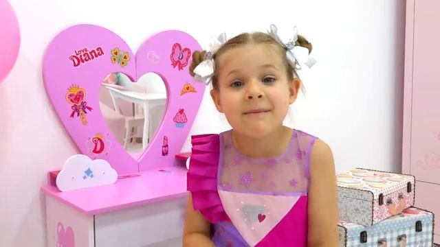 ДИАНА И РОМА - Диана организовывает вечеринку принцессы и открывает сюрпризы