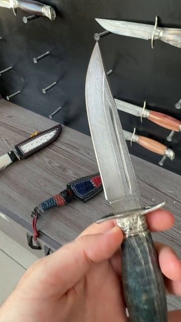 Финка НКВД из дамасской стали