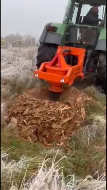 Пней почти не осталось.. Drill Master 89261385927 #ротоватор #мульчер #farming #корчевание #пень