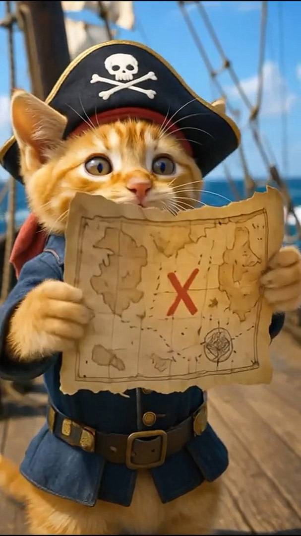 Что за клад ищет котик? Пиши догадки в комментарии