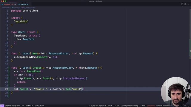 60 - Parsing the Signup Form