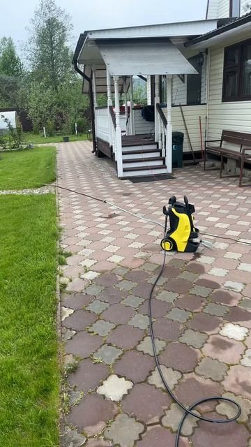 Уборка на дачи с сыном