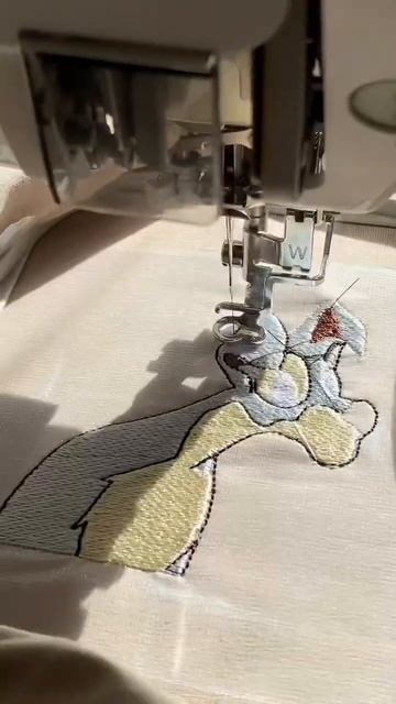 Мультик детства ✨ #вышивка #вышивканаодежде #парные #embroidery