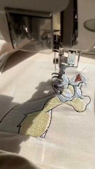 Мультик детства ✨ #вышивка #вышивканаодежде #парные #embroidery