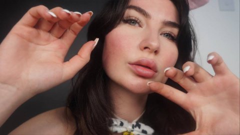 SacredXO ASMR Персональное внимание, визуальные эффекты и задержка ~ Прикосновения к лицу