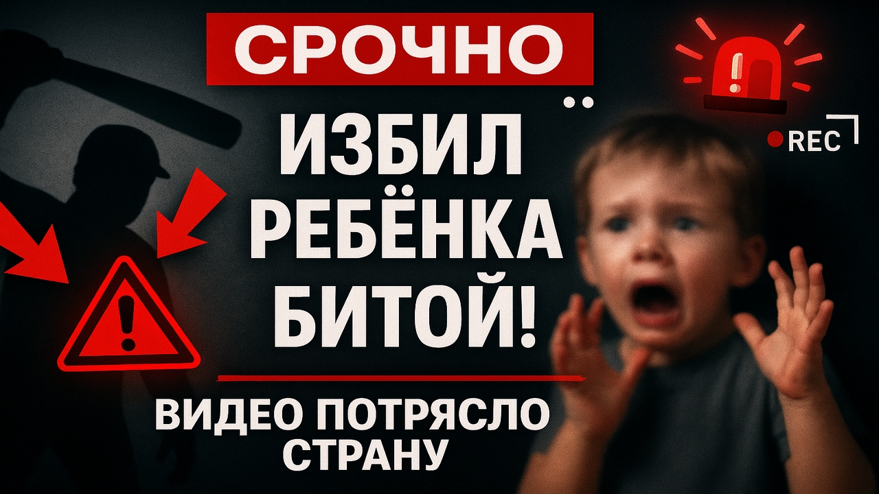 Срочно! Инвалид зверски избивал ребёнка битой — записал видео с угрозами семье