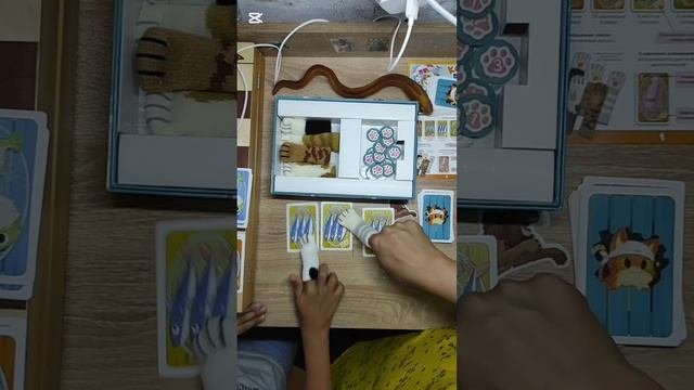 кошки рыбки настольная игра уютная милая с кошачьими лапками