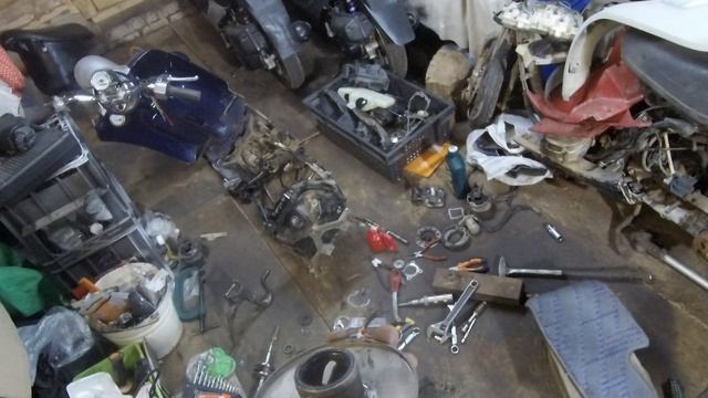 Разбор Yamaha Vino часть 5