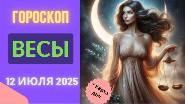♎ 12 ИЮЛЯ: ГОРОСКОП НА СЕГОДНЯ ДЛЯ ВЕСОВ — ДЕНЬ ГАРМОНИИ И КРАСОТЫ!