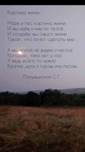 стихотворение"картина жизни"🥀📜 Полумынская С.Г🌿#стих #стихи