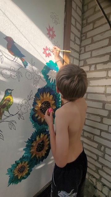 дверь расписываем