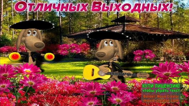 С ДОБРЫМ УТРОМ! ПРИЯТНЫХ ВЫХОДНЫХ!