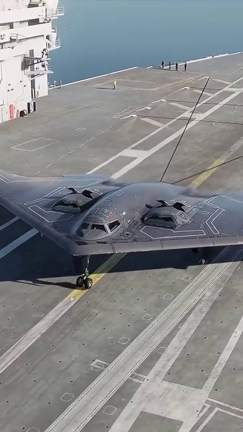 Посадка B-2 на авианосец (ai)